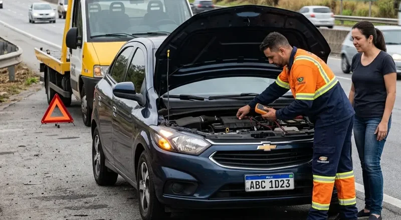 Auto socorro 24h em Itajaí – pane elétrica, mecânica e bateria fraca
